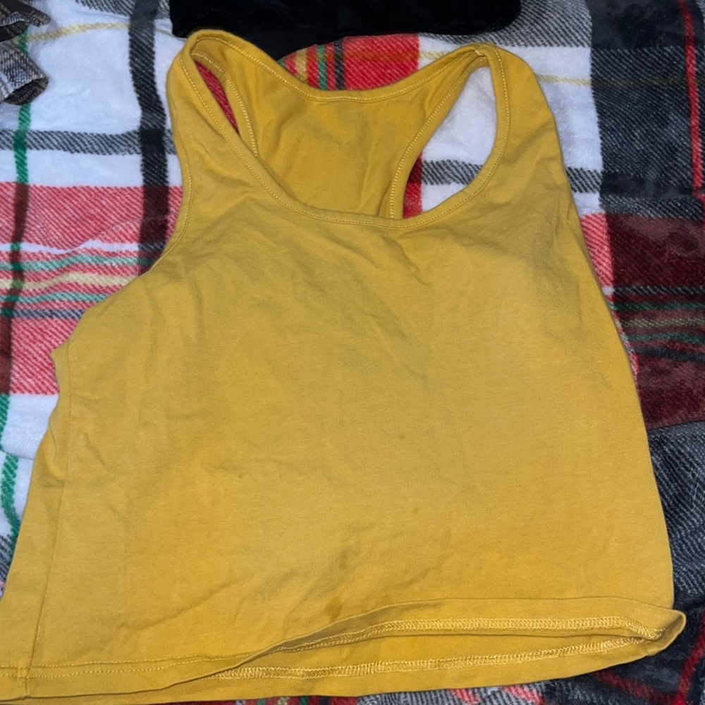 Mustard orange tank top